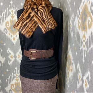 Ralph Lauren Cashmere Herringbone Pencil Skirt